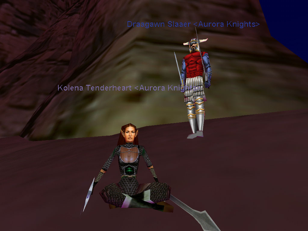Guildmistress Kolena and an Aurora Knight
